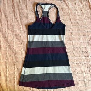 Lululemon Xs Racerback tank top with stripes in excellent condition